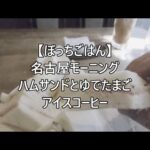 【ぼっちごはん】  ハムサンドとゆで卵 名古屋モーニング with Sony XPERIA1 Ⅱ #4K