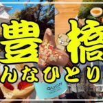 【豊橋女ひとり旅】路面電車でグルメ・スイーツ・喫茶店巡り【購入品紹介】vlog８