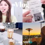 【vlog】大阪京都のお洒落カフェ巡り！食べて飲んで最高の休日🍸🤍【カフェ】