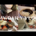 vlog. 東京OLの日常🎞, new hair✂️, 斜めグラスが可愛い喫茶店でひと休み☕️, KALDIのブッラータチーズでお家カフェ🧀