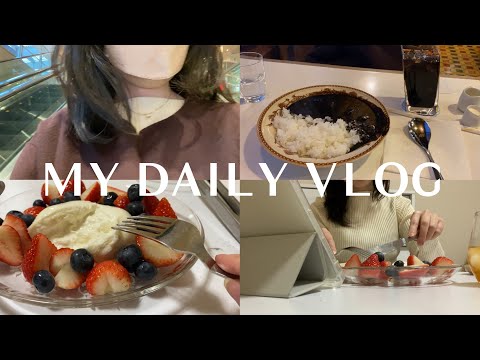 vlog. 東京OLの日常🎞, new hair✂️, 斜めグラスが可愛い喫茶店でひと休み☕️, KALDIのブッラータチーズでお家カフェ🧀