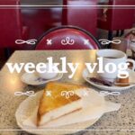 〔weekly vlog〕至福のダブルチーズケーキ🧀/喫茶店モーニング☕️🍞🥚