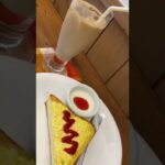 【モーニング】Cafe Tera アイスカフェオレ＆つぶしたまごトーストモーニング