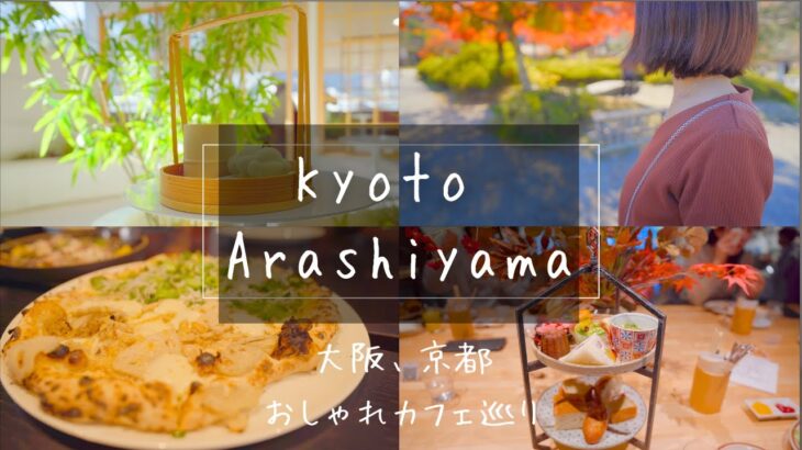 【京都vlog】紅葉を眺めながら嵐山のお店巡り/京都観光