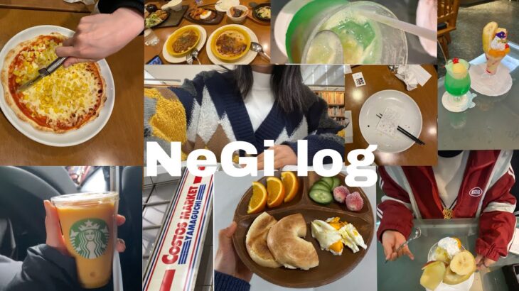 NeGi log🥦／学年最後のテスト／喫茶店巡り☕️🍴／パン屋🍞／Costco🇺🇸