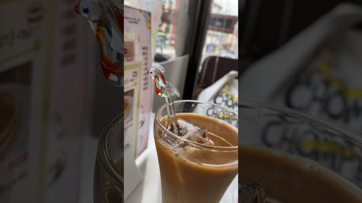 【モーニング】喫茶 フルフル アイスカフェオーレ&ホットドッグモーニング