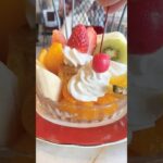 パフェみたいなビジュアルのプリンアラモード 【熱海・Cafe Agir】 #熱海  #カフェ #喫茶店 #sweet