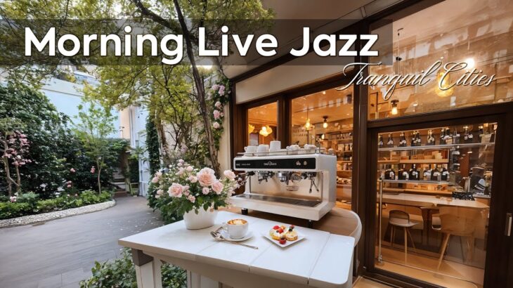 Morning Live Jazz ~ Relax Cafe Music in Tranquil Cities for Gentle Energy, Focus & Unwind 🌿💼