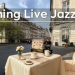 Morning Live Jazz ~ Spring Positive Jazz Cafe on the Sidewalk with Bossa Nova for Relax☕🎶